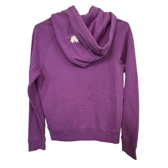 Roots Canada Purple BEAVER High End Women’s XS Hoodie MINTY - Picture 2 of 7